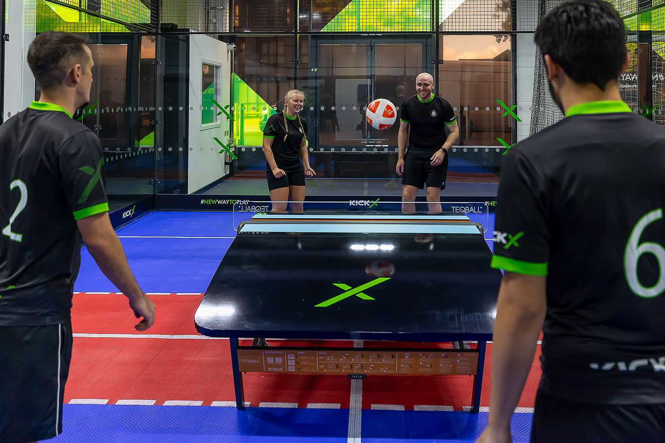 Teqball New! Play Hybrid Football, Only at KickX Arena
